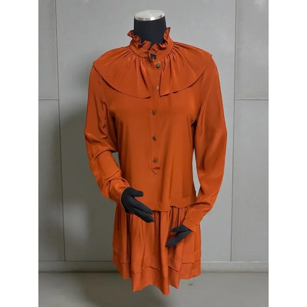 Coach 1941 Tie Neck Ruffle Dress Style #88986 Size 6